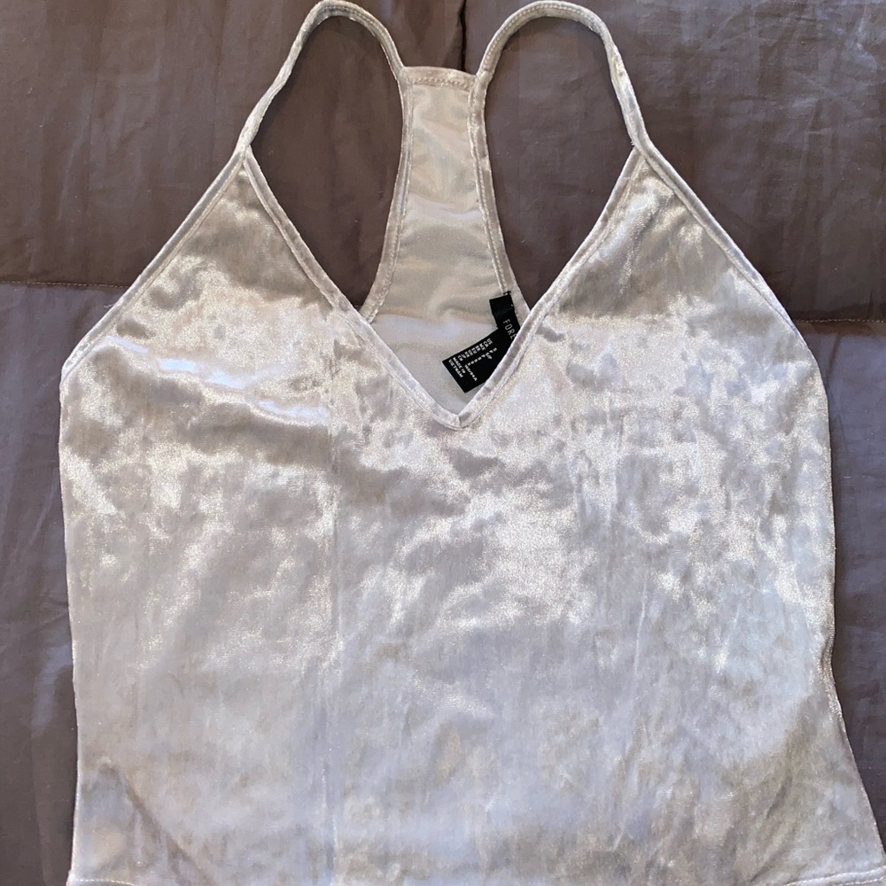 Racerback crushed velvet  Forever 21 tank top